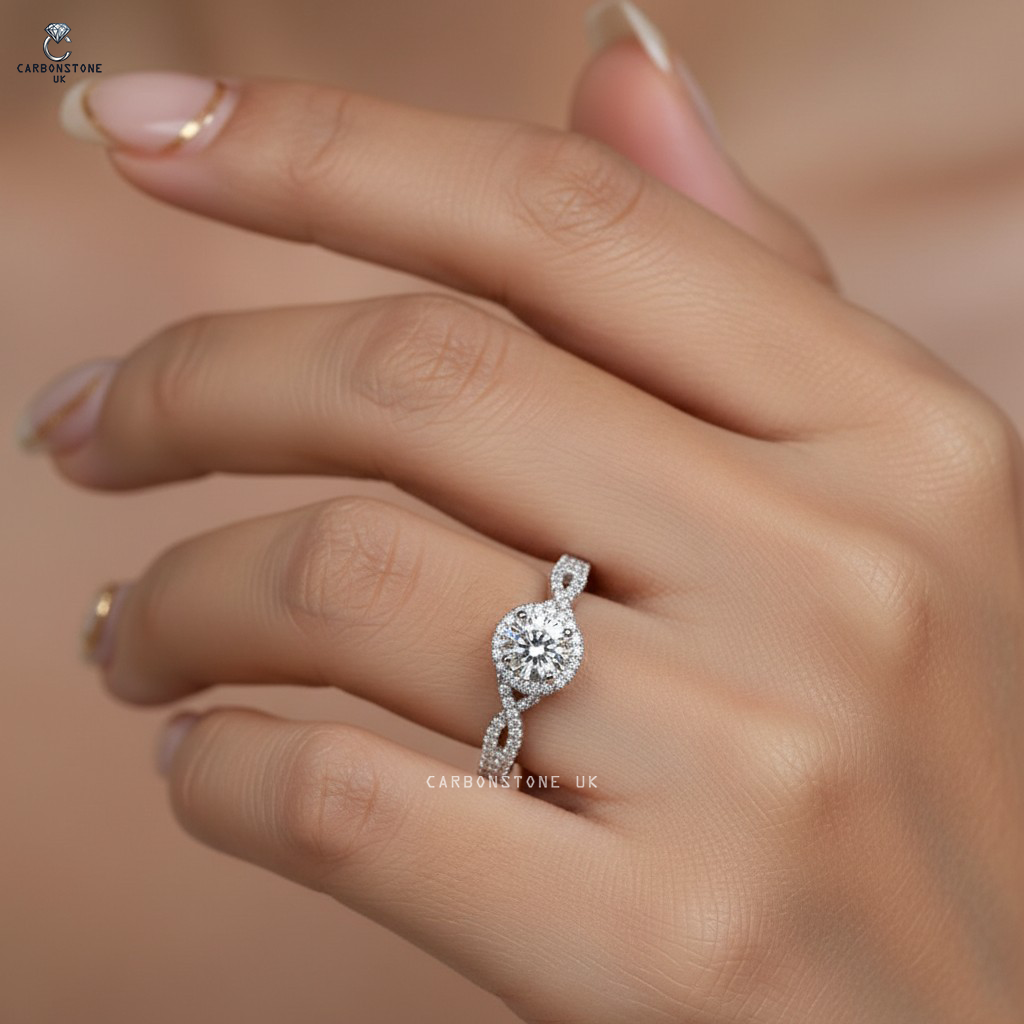 Halo Round Cut Engagement Ring