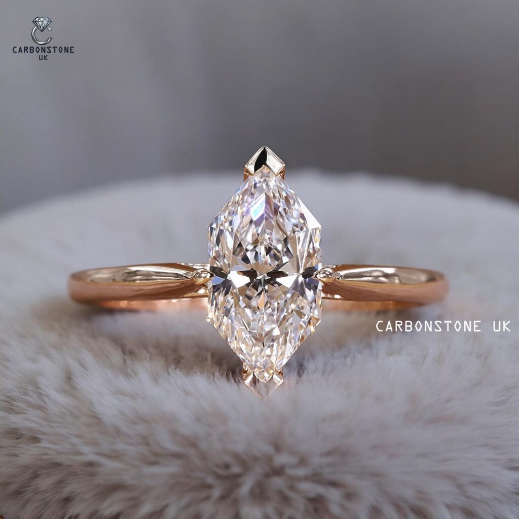 Solitaire Dutch Marquise Cut Engagement Ring