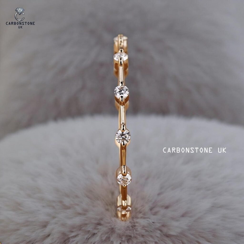 Stackable Round Cut Full Eternity Band