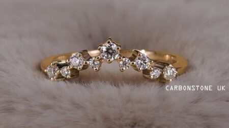 Tiara Round Cut Wedding Band