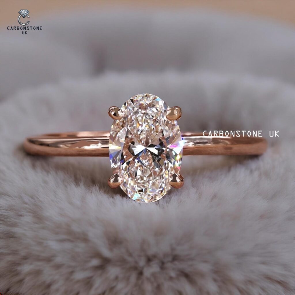 Solitaire Oval Cut Engagement Ring