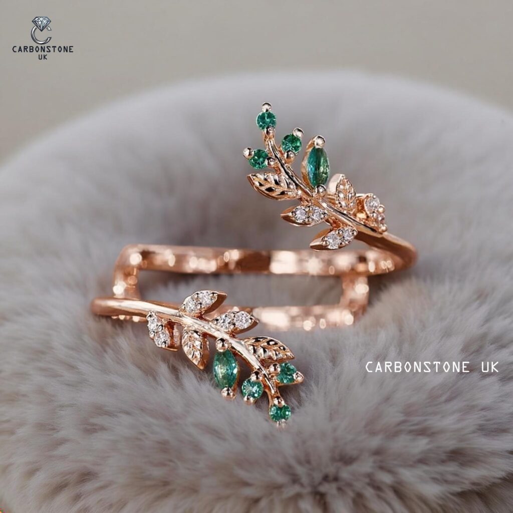 Stackable Marquise Cut Wedding Band in Rose Gold