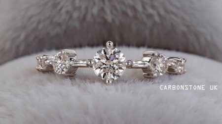 Minimalist Round Cut Wedding Band