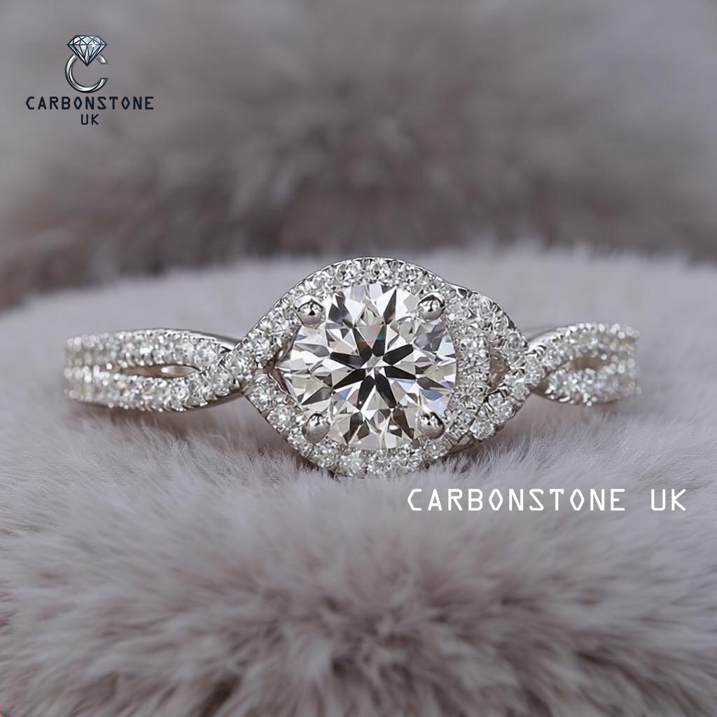Halo Round Cut Engagement Ring