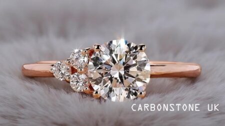 Cluster Round Cut Engagement Ring