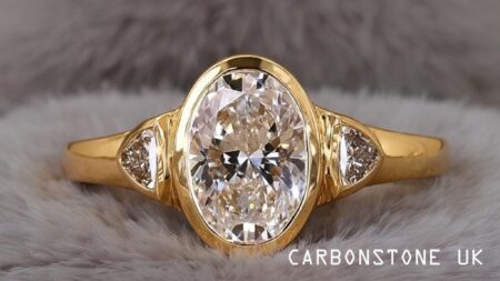 Three Stone Oval Cut Engagement Ring