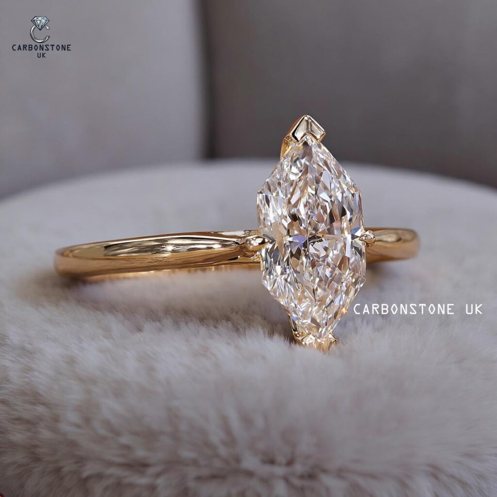 Solitaire Dutch Marquise Cut Engagement Ring