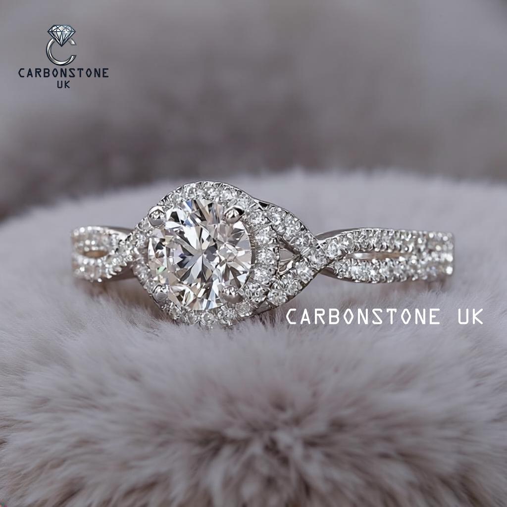 Halo Round Cut Engagement Ring