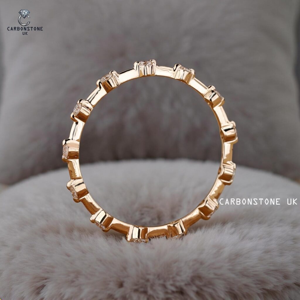 Stackable Round Cut Full Eternity Band