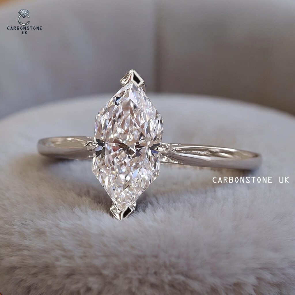Solitaire Dutch Marquise Cut Engagement Ring