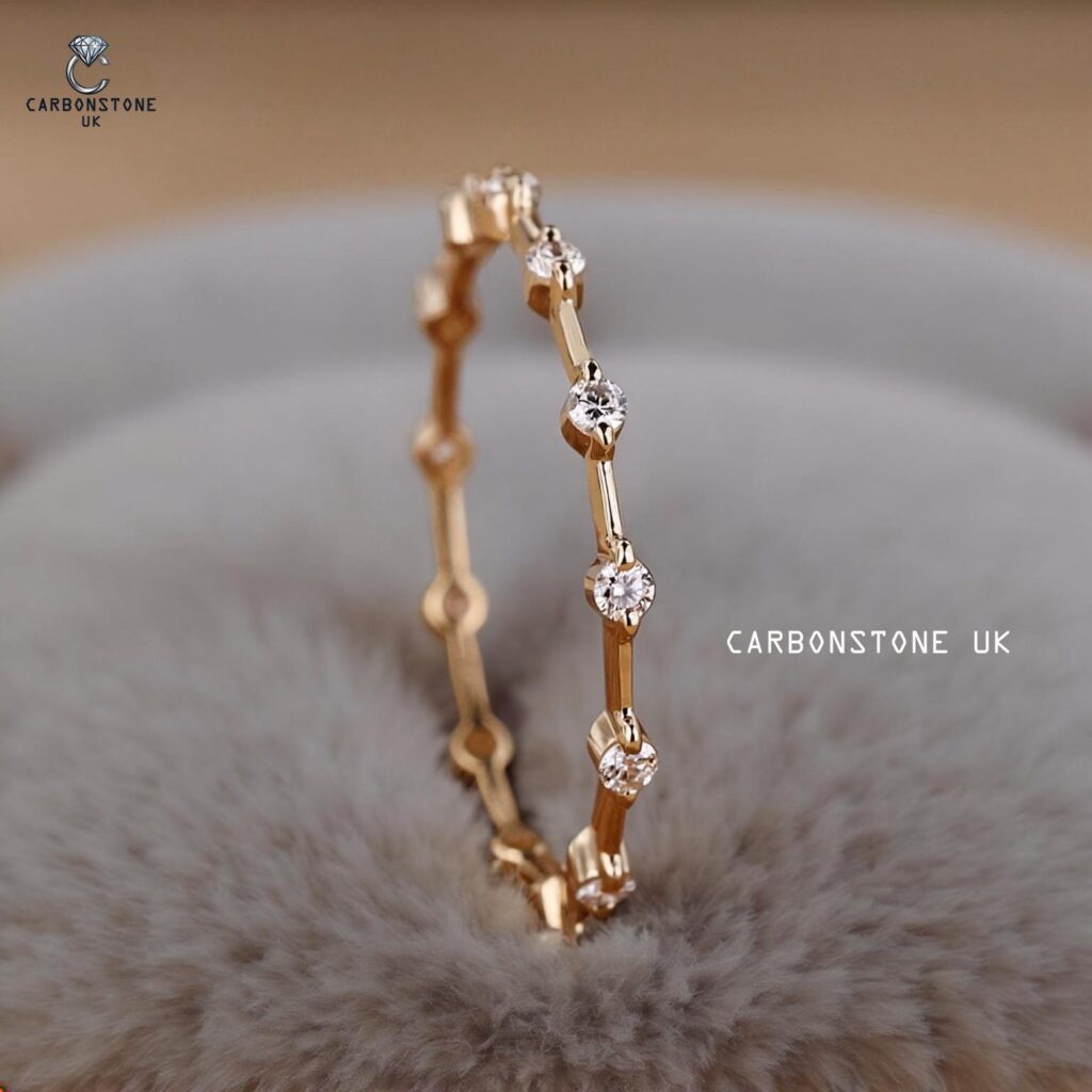 Stackable Round Cut Full Eternity Band