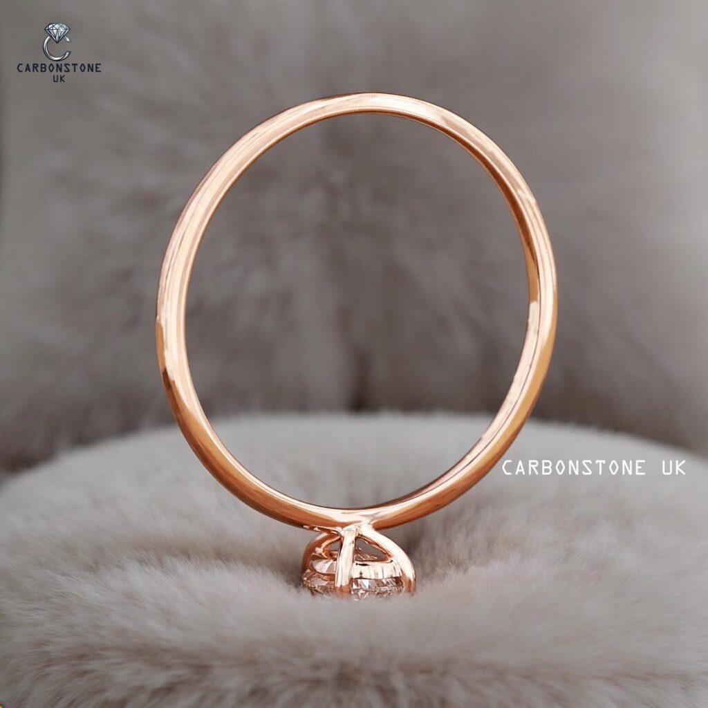 Stackable Pear Cut Engagement Ring