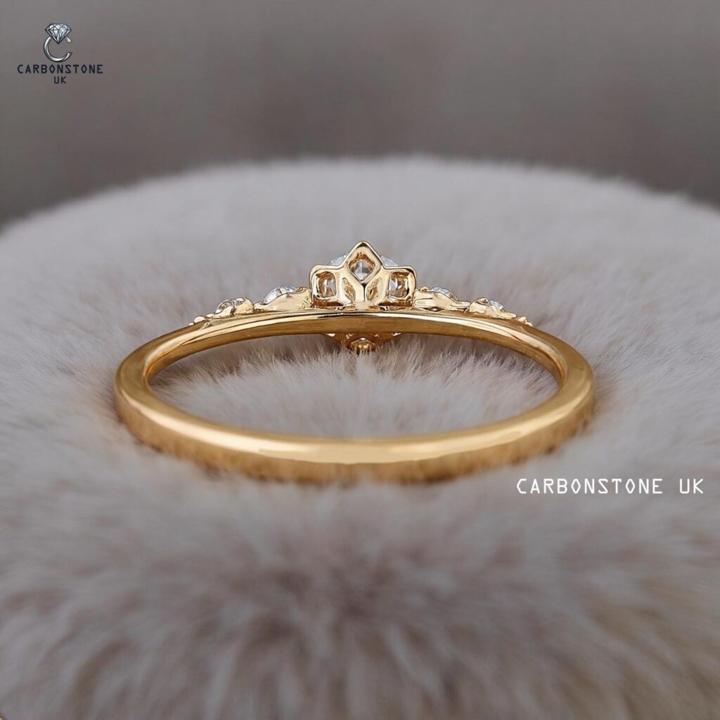Minimalist Round Cut Engagement Ring