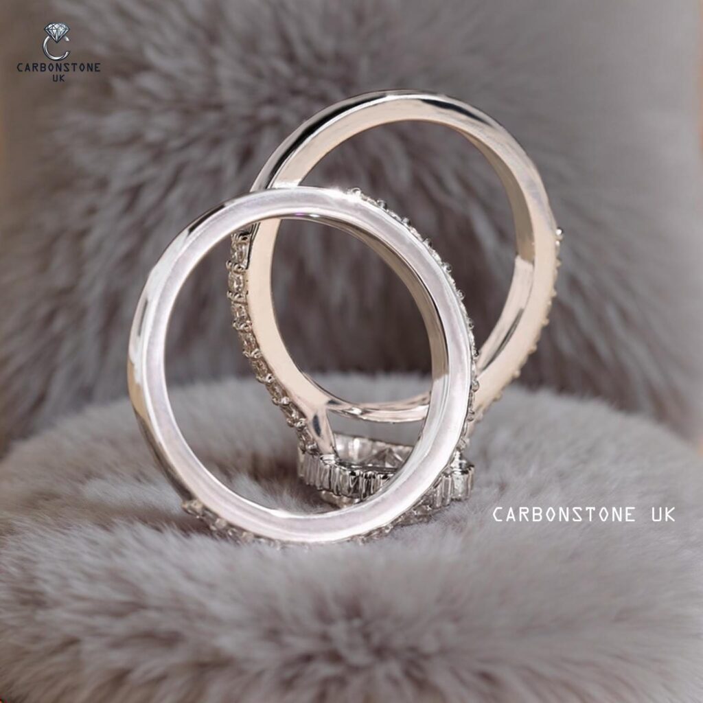 Teardrop Pear Cut Bridal Set in Rose Gold