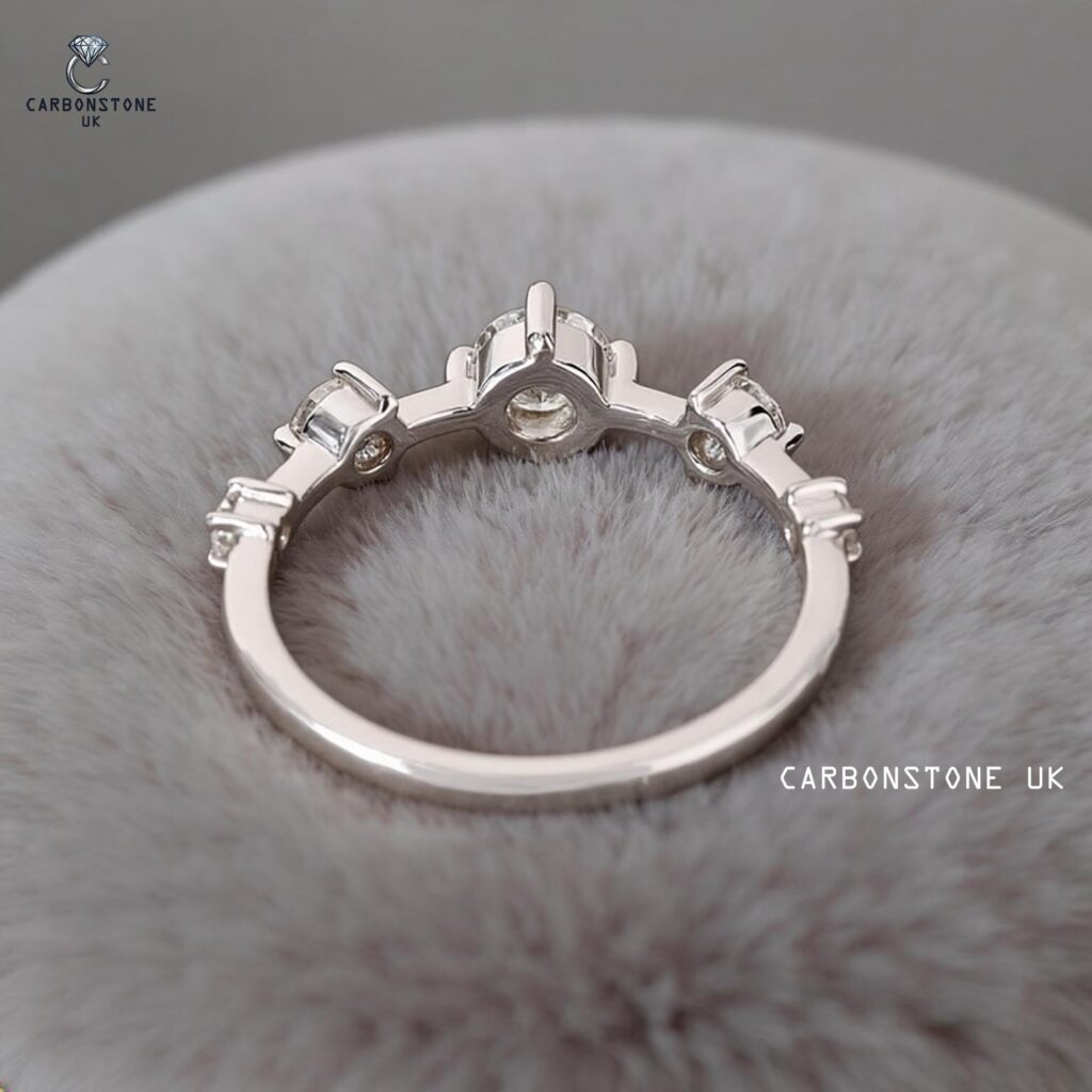 Minimalist Round Cut Wedding Band