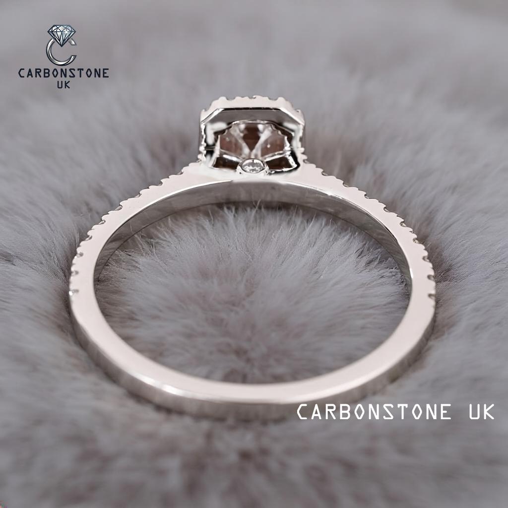 Solitaire Emerald Cut Engagement Ring