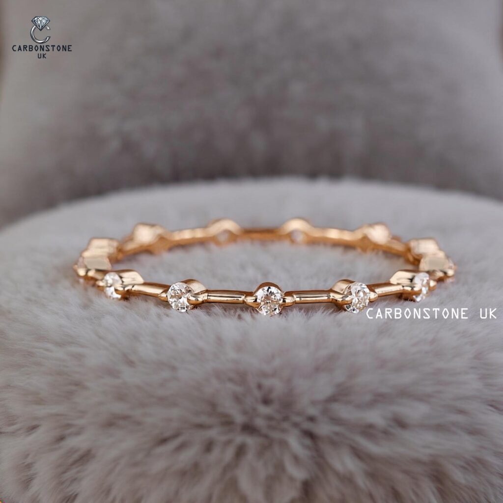 Stackable Round Cut Full Eternity Band