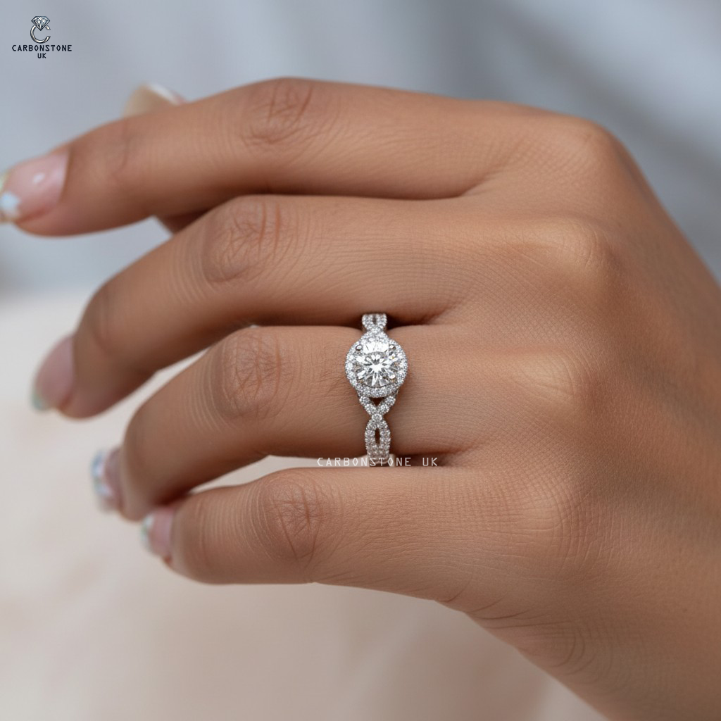 Halo Round Cut Engagement Ring